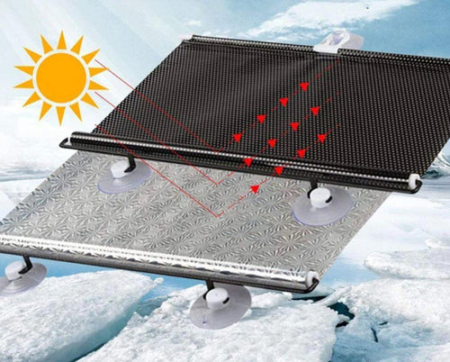 Auto-Sonnenschutz ausziehbar mit Saugnapf-Befestigung -    Zorenza