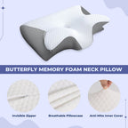 Kissenbezug für Butterfly Memory Foam Nackenkissen Zorenza