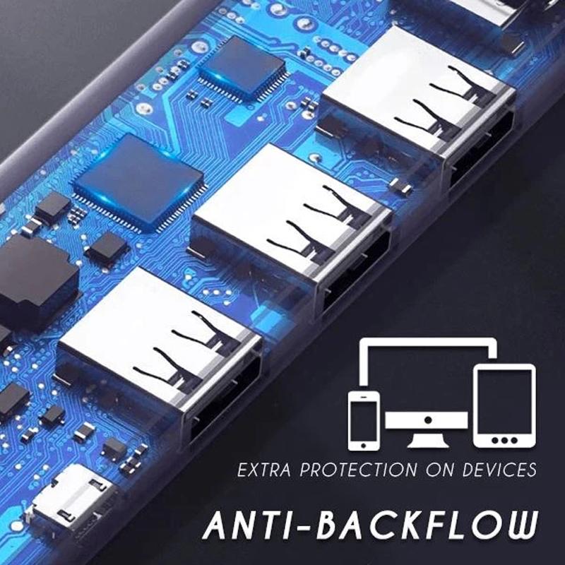 USB-Hub mit 4 oder 7 Anschlüssen und EIN/AUS-Schaltern -    Zorenza