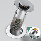Abflussfilter Edelstahl mit Pop-up-Mechanismus -    Zorenza