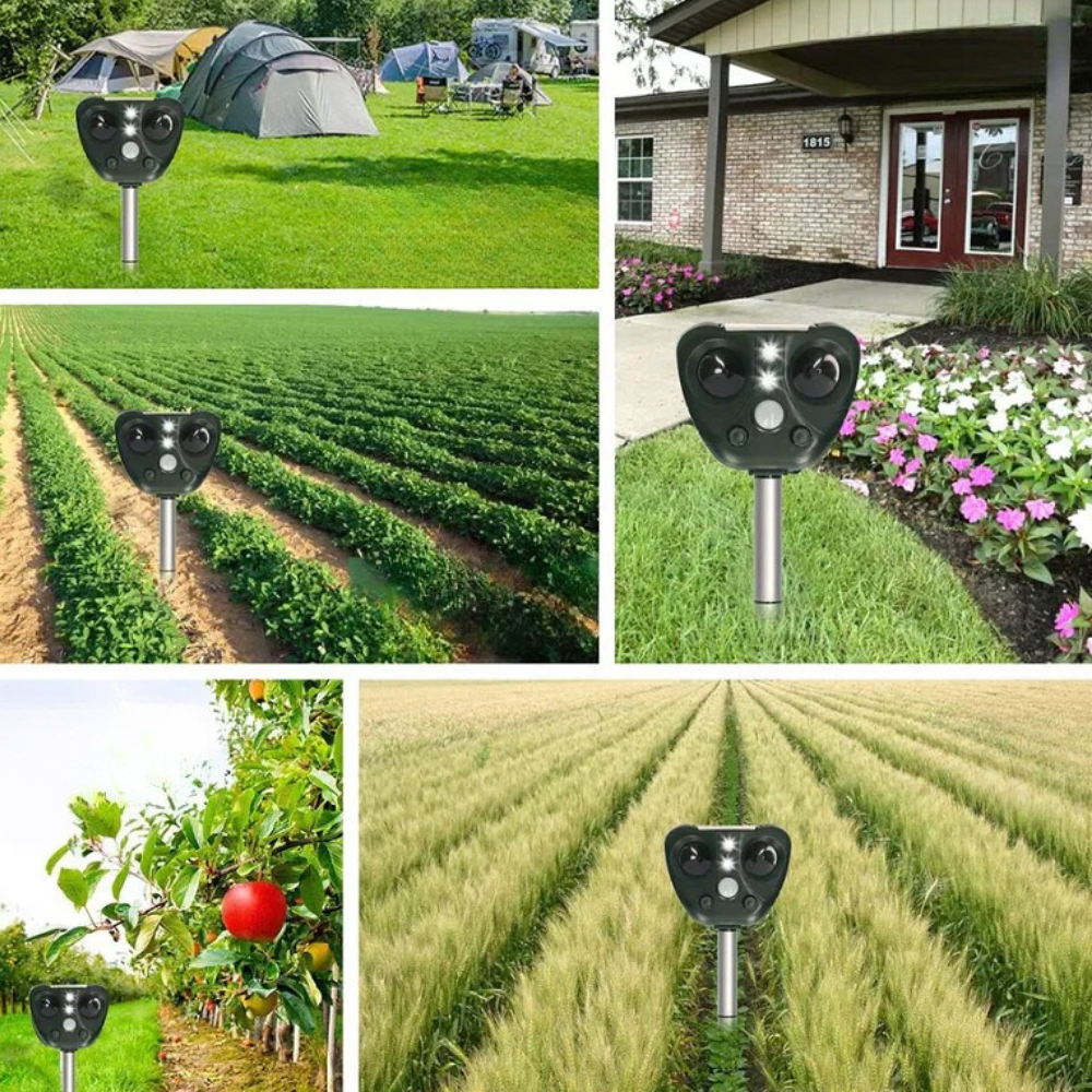 Ultraschall Vogelschreck Solar – Wetterfest für Garten und Hof -    Zorenza