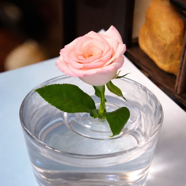 Transparente Blumen-Schwimmhilfe – Perfekte Stiel-Präsentation - Zorenza