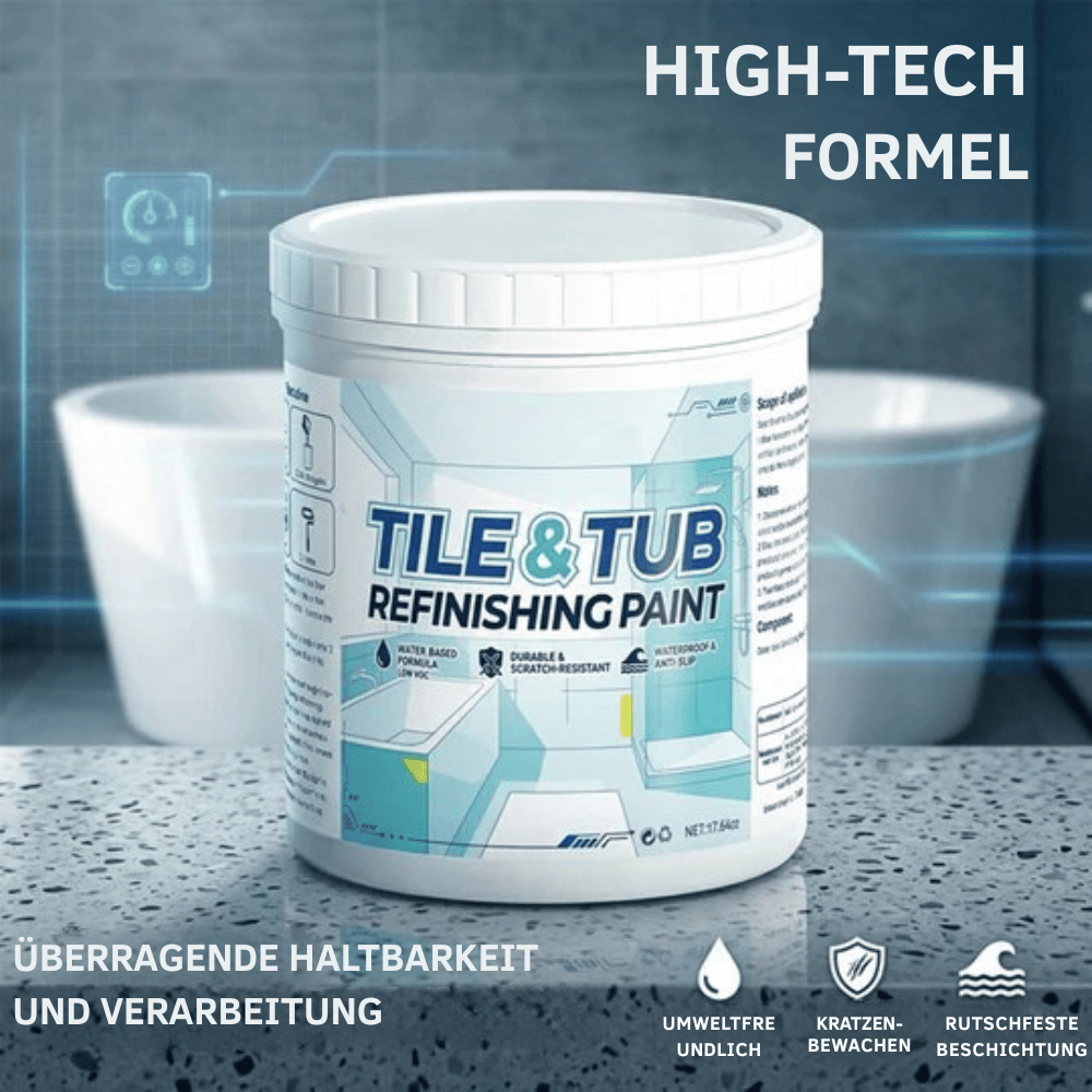 Fliesenfarbe & Badewannenfarbe – wasserdicht und kratzfest -    Zorenza