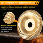 Holzschleifscheiben-Set für Winkelschleifer – 3 Formen -    Zorenza
