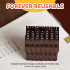 Kalender-Stempel für Planer und Notizbücher -    Zorenza