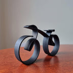 Fahrrad-Skulptur aus Eisen – Minimalistische Dekoration Zorenza
