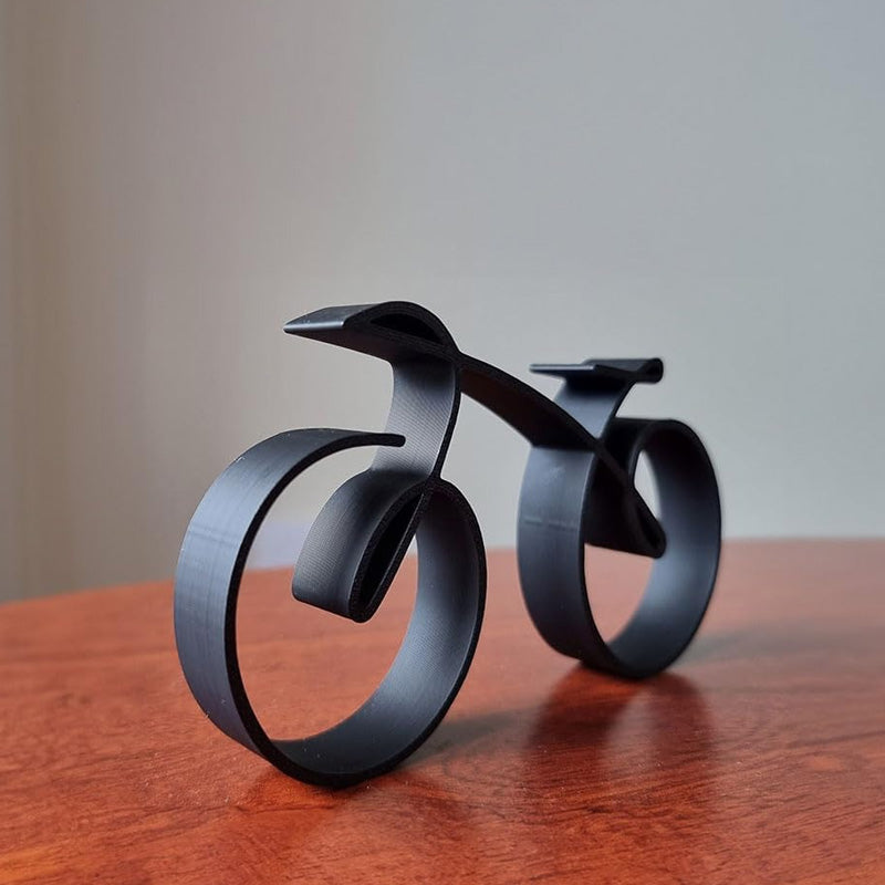 Fahrrad-Skulptur aus Eisen – Minimalistische Dekoration Zorenza