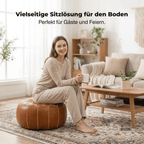 Pouf mit Stauraum und Handstickerei -    Zorenza