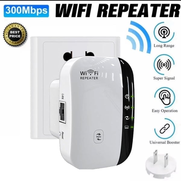 WLAN-Verstärker 300 Mbps – Signalbooster für bessere Reichweite -    Zorenza