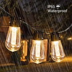 Solar-Lichterkette Edison Retro-Stil IP65 wetterfest -    Zorenza