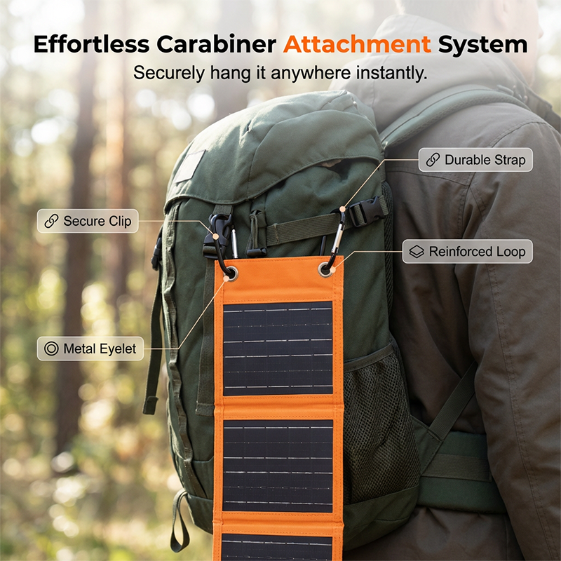 Solar Ladegerät Faltbar – Portable USB Stromversorgung für Outdoor -    Zorenza