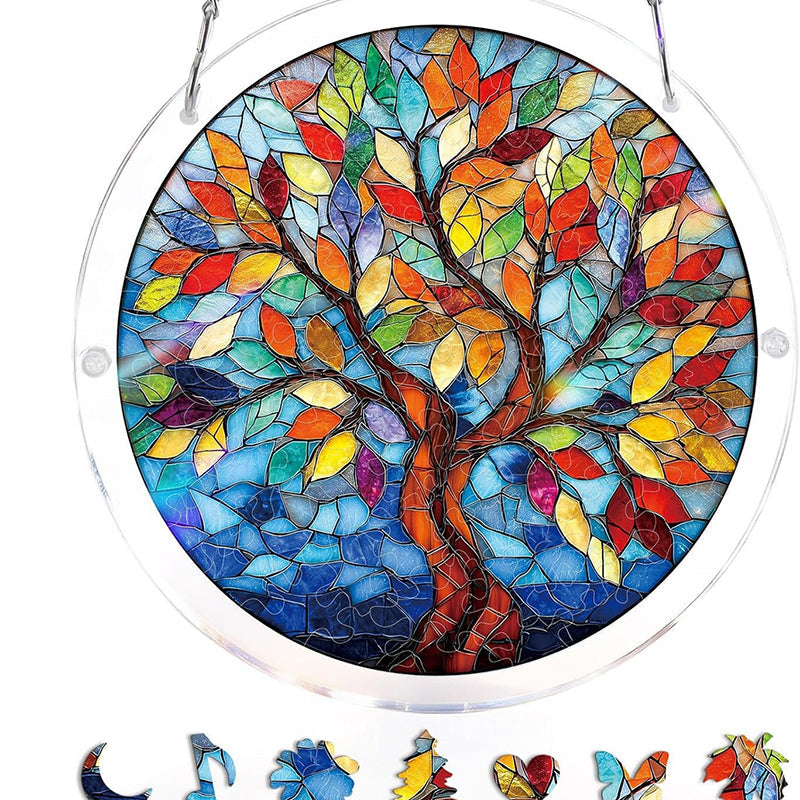 Sonnenfänger Acryl rund 18,8 cm – Farbspektrum-Design -    Zorenza