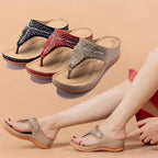 Orthopädische Sandalen mit Strass-Verzierung -    Zorenza