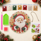 Diamond-Art Weihnachtsornament-Bastelset mit Strass und Perlen -    Zorenza