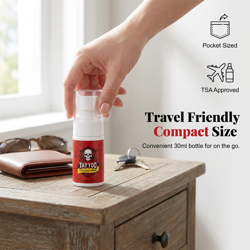 Tattoo-Pflegespray für frische Farben – 30 ml -    Zorenza