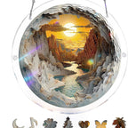 Sonnenfänger Acryl rund 18,8 cm – Farbspektrum-Design -    Zorenza