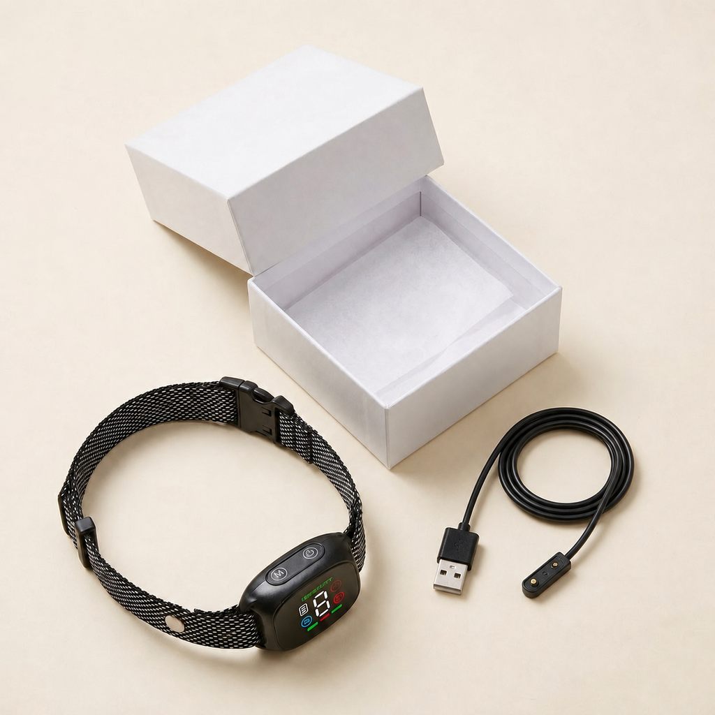 Antibellhalsband ohne Strom mit Ton & Vibration, 8 Empfindlichkeitsstufen, IP67 -    Zorenza