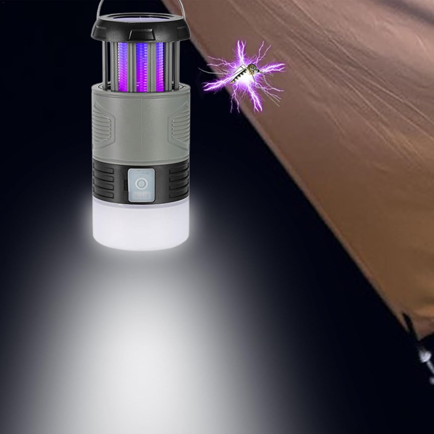 Insektenvernichter UV-Licht Solar mit Akku und Lampe -    Zorenza