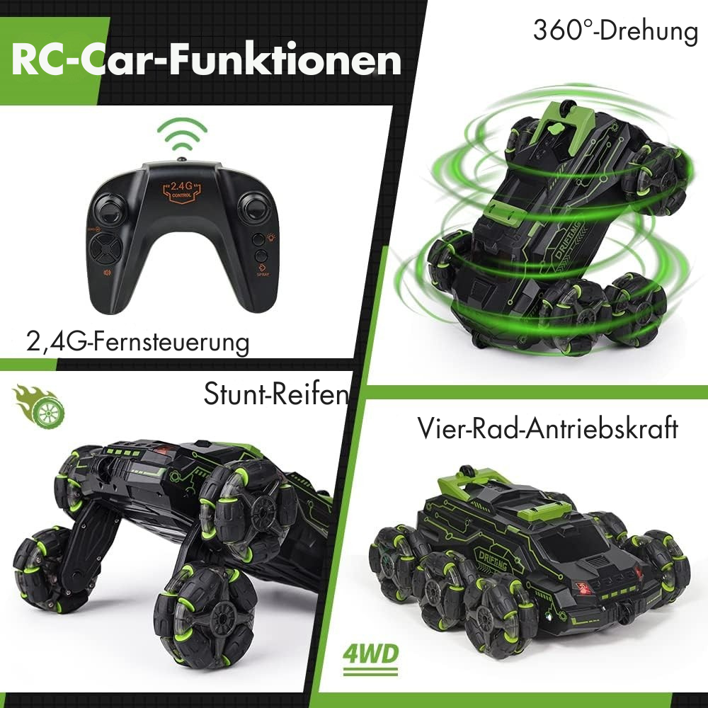 RC Ferngesteuertes Auto mit Allradantrieb und Stunt-Funktion -    Zorenza