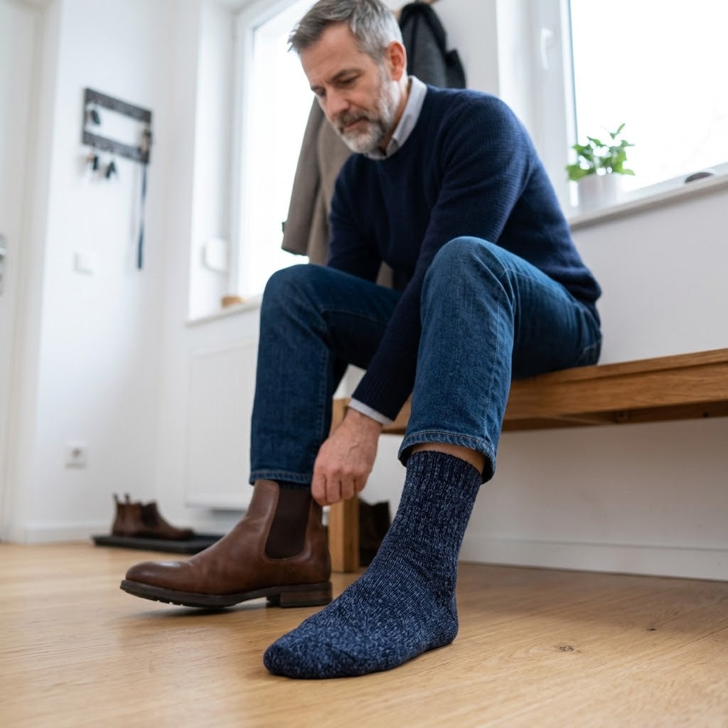Merino-Wollsocken 5 Paar extra dick -    Zorenza