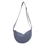 Schultertasche Stoff mit verstellbarem Gurt – Halbmond-Design -    Zorenza
