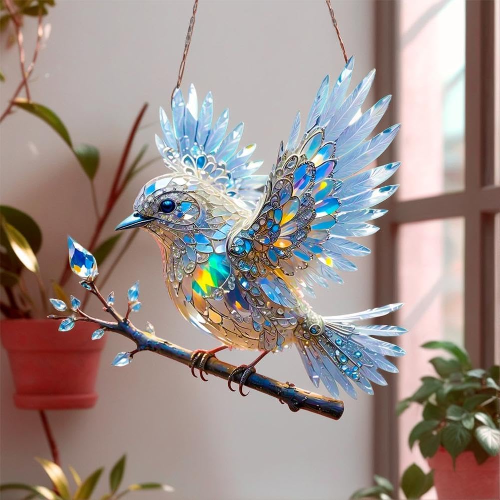 Kristall-Vogel Fensterdeko – Schillernde Lichtreflexe für Zuhause -    Zorenza