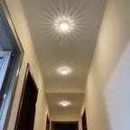 LED-Deckenleuchte Ø 28 cm — Warm- & Kaltweiß, Sternenmuster für Flur & Eingang -    Zorenza