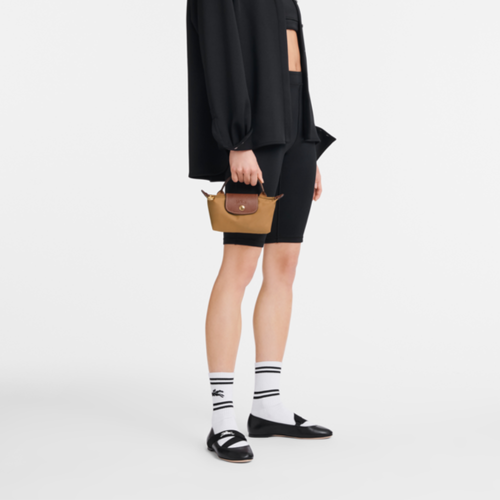 Mini-Handtasche mit Lederdetails und Goldverschluss -    Zorenza