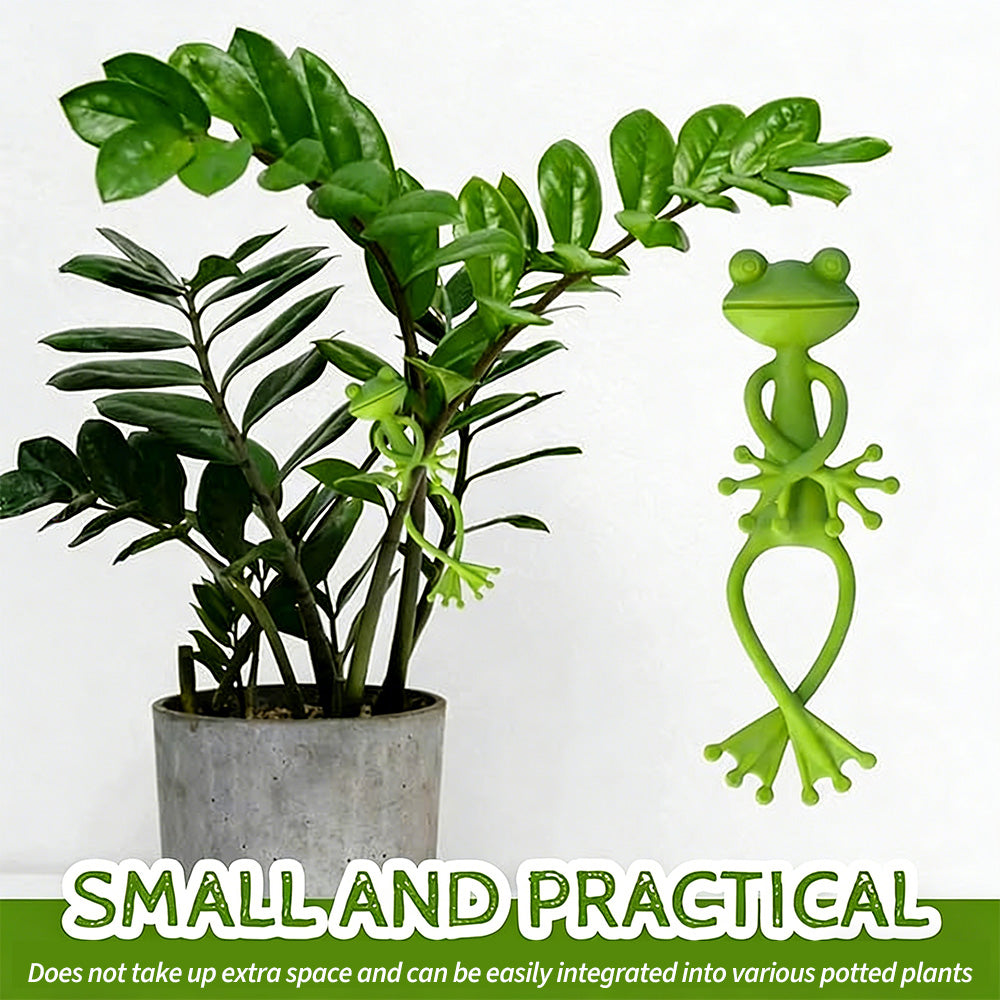Plant Holder Frog Plastic 5-Piece Set – Weatherproof, Decorative