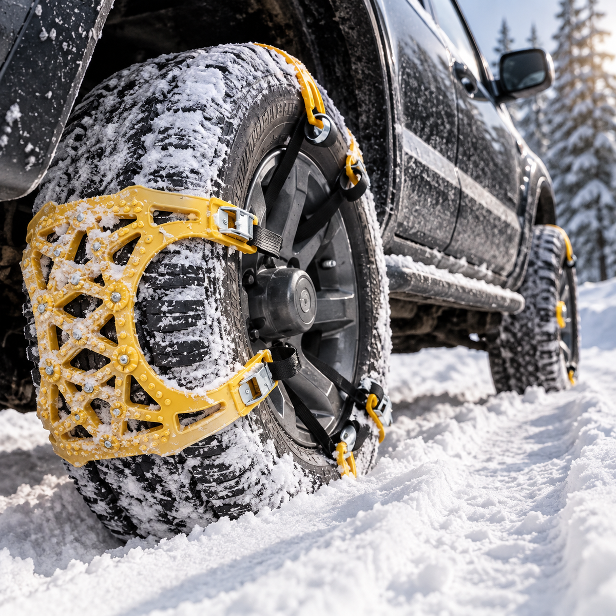 Schneeketten Universal für PKW und SUV – Rutschfest -    Zorenza