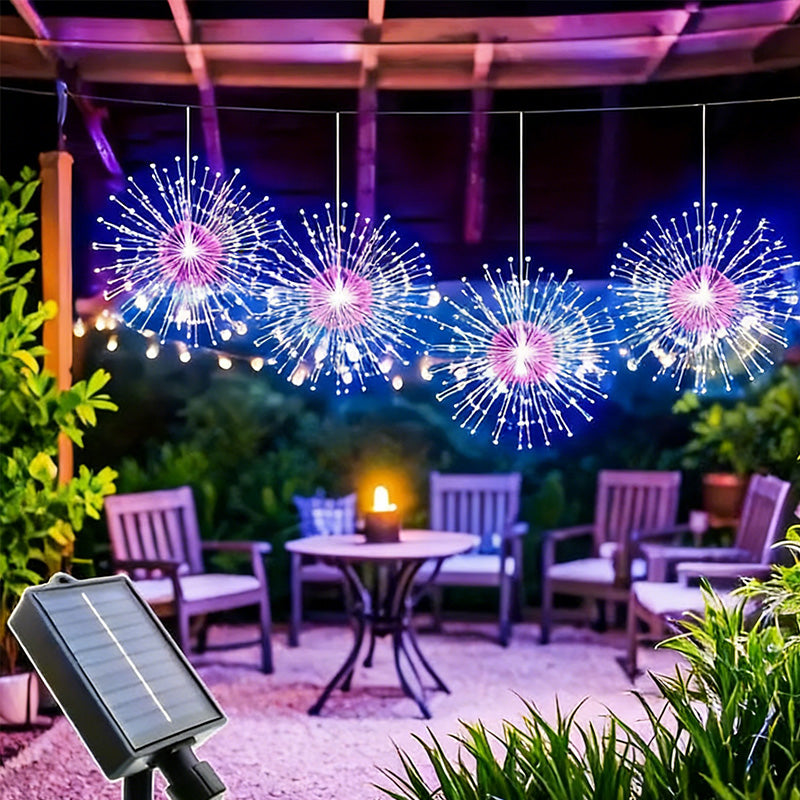 Solar-Feuerwerkslichter – Automatische LED-Dekoration für den Außenbereich Zorenza