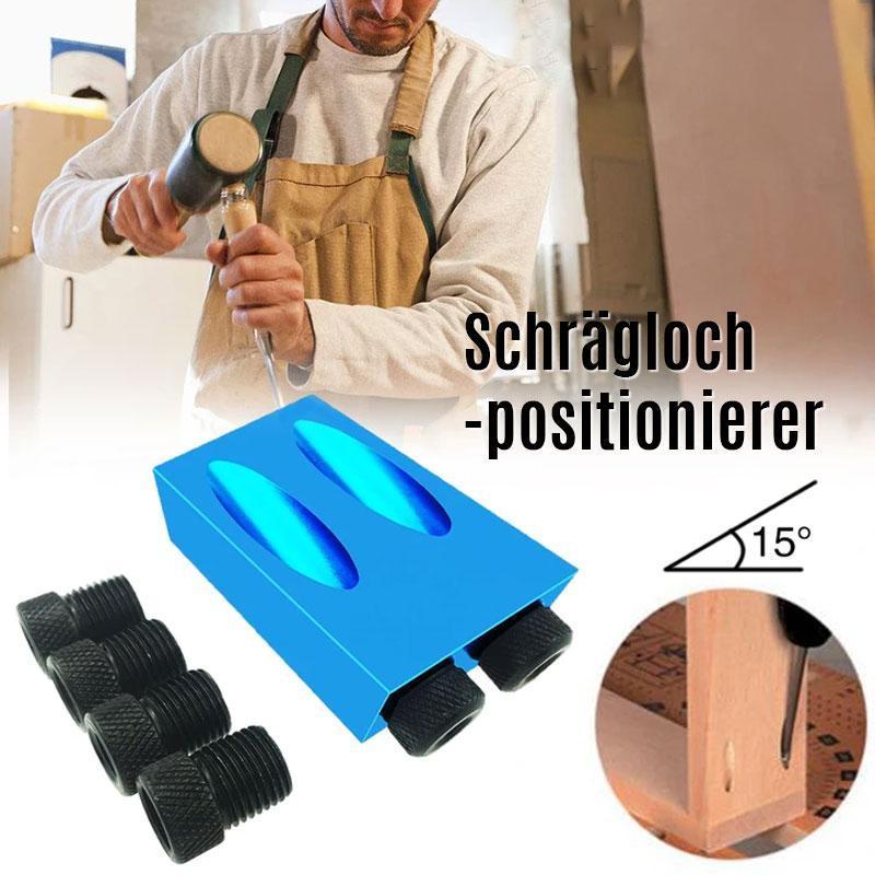 Schrägbohrer-Positionierer für Holzarbeiten – 15° Winkel -    Zorenza