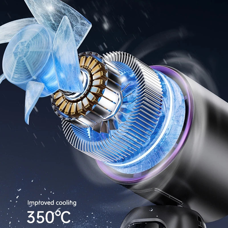 Turbo-Handventilator mit Eis-Kühlfunktion und LED-Display -    Zorenza