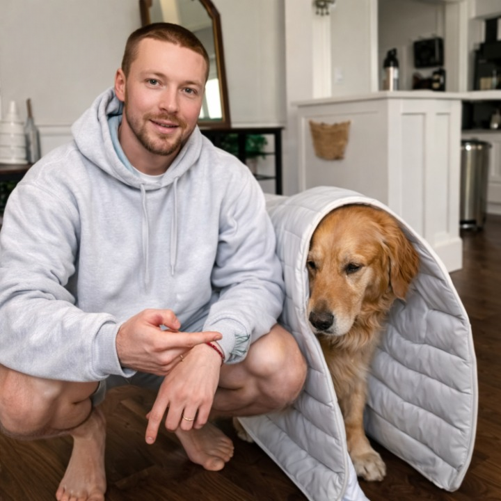 Kühlmatte für Hunde – Selbstkühlend ohne Strom oder Wasser -    Zorenza