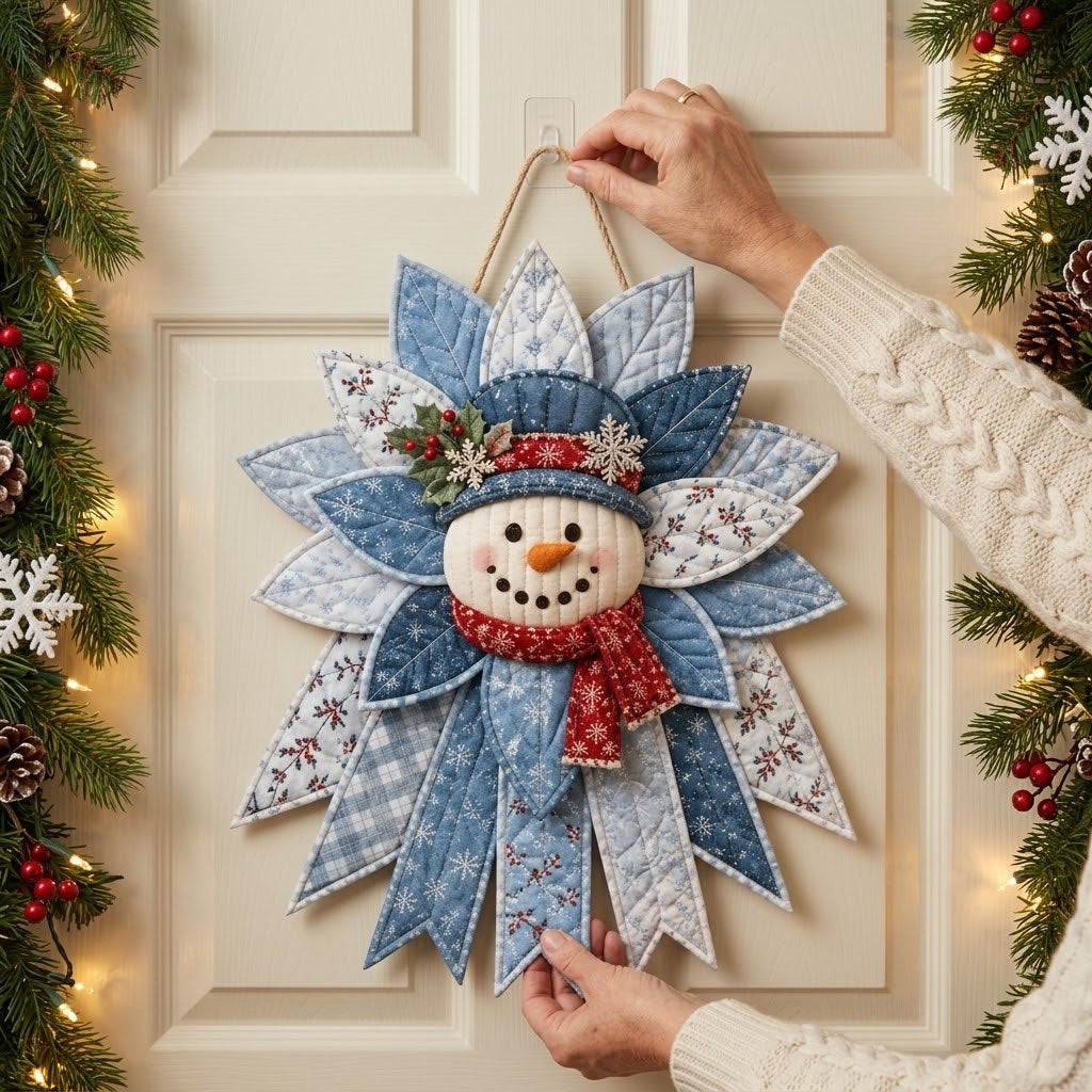 Nähset Weihnachtsfigur zum Selbernähen – Stoff-Ornament für die Tür -    Zorenza