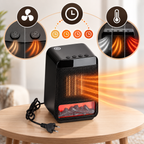 Flammenheizung Elektro 1000 W – Elektrokamin mit Flammeneffekt -    Zorenza