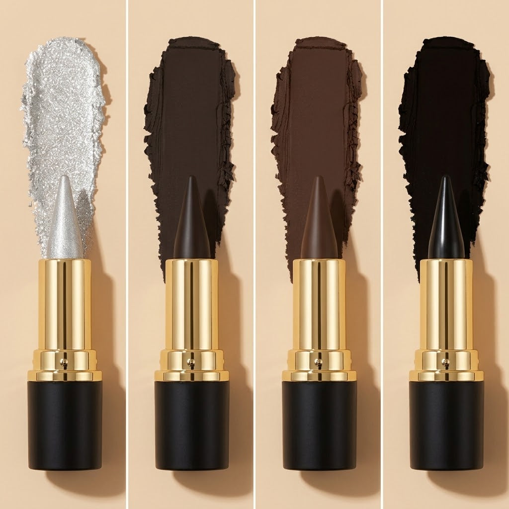 Gel-Eyeliner-Stick mit spitzer Mine für Lidstrich und Wings, 3 g -    Zorenza