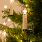 LED Weihnachtsbaumkerzen 14,7 m mit Clips – Warmweiß -    Zorenza