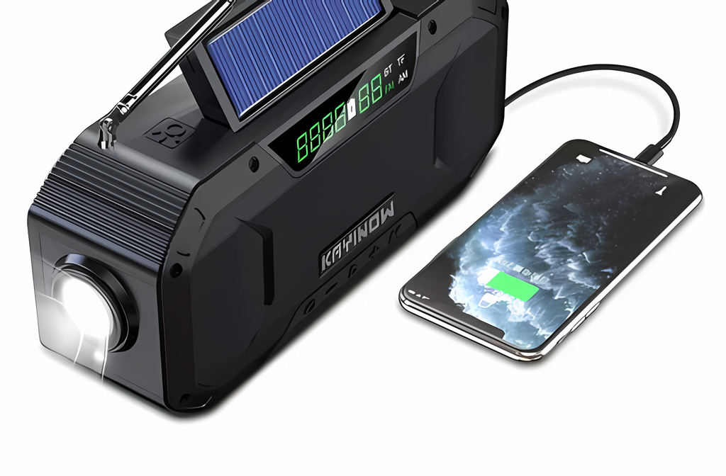 Solar-Notfallradio mit Handkurbel und Powerbank -    Zorenza