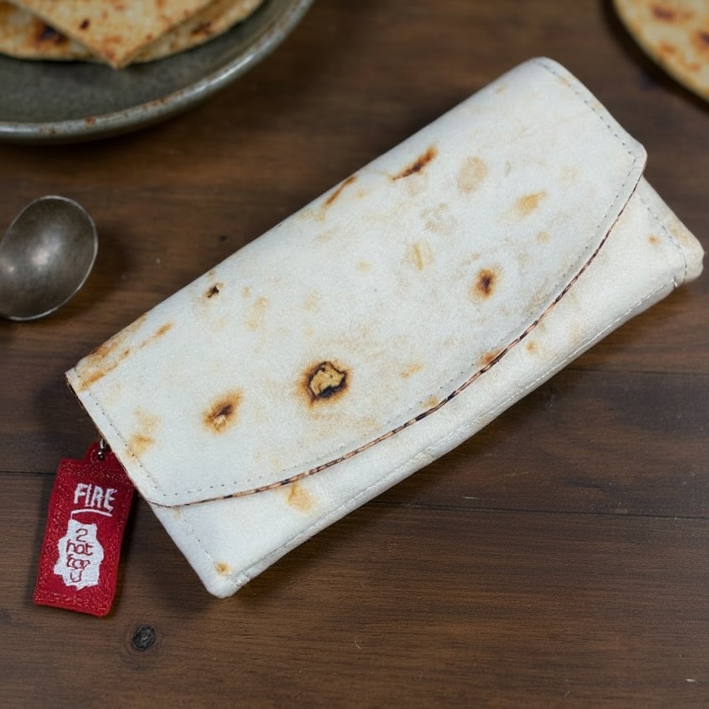 Burrito-Geldbörse mit Magnetverschluss – Neuheiten-Organizer - Zorenza