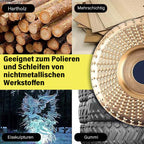 Holzschleifscheiben-Set für Winkelschleifer – 3 Formen -    Zorenza