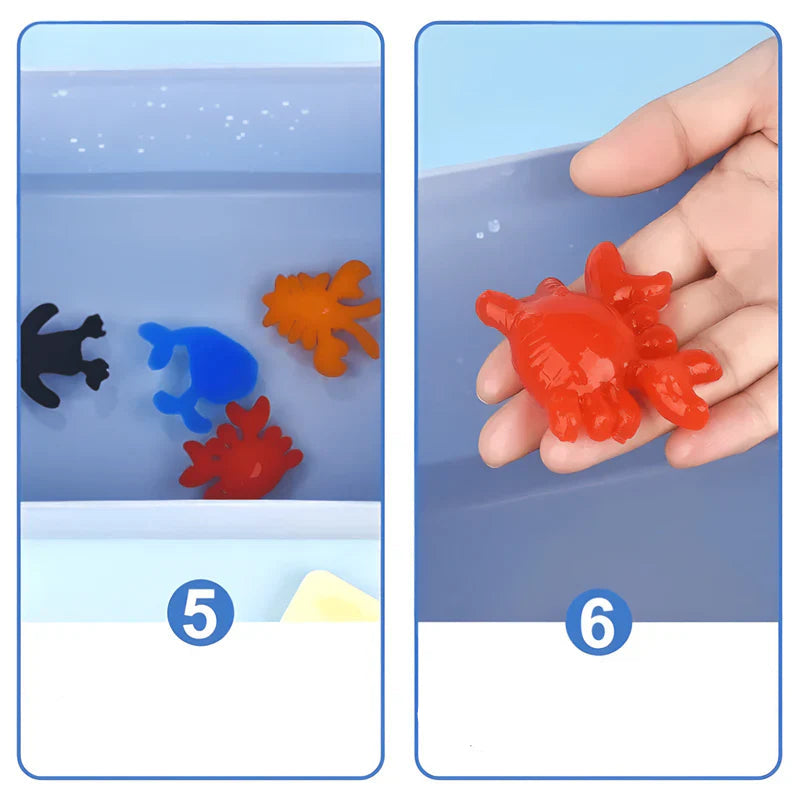 Wasser-Gelee-Kreativset mit bunten Farben und Formen -    Zorenza