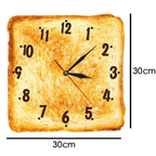 Wandvon Toastbrot-Design – Geräuschloses Quarzwerk -    Zorenza