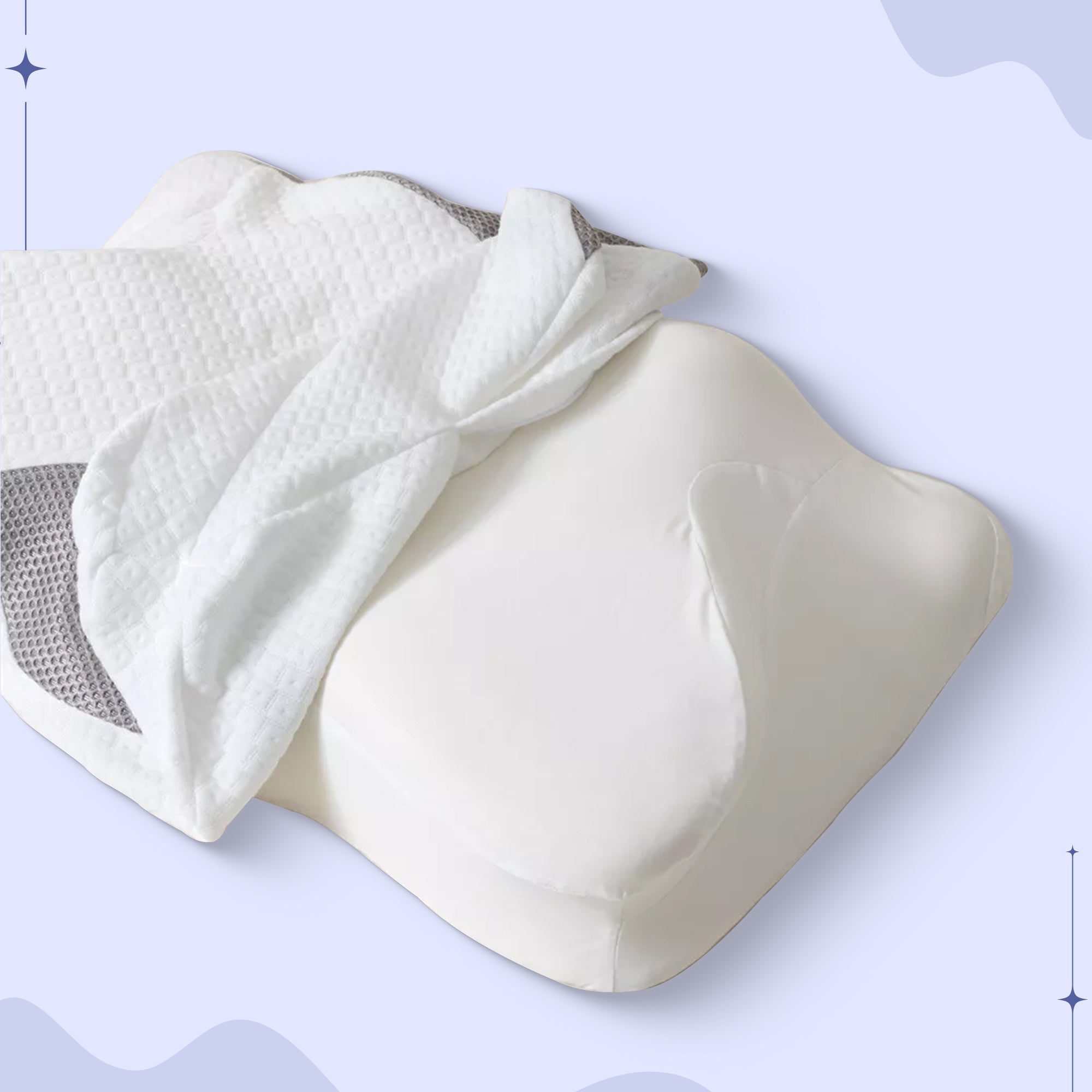 Kissenbezug für Butterfly Memory Foam Nackenkissen Zorenza