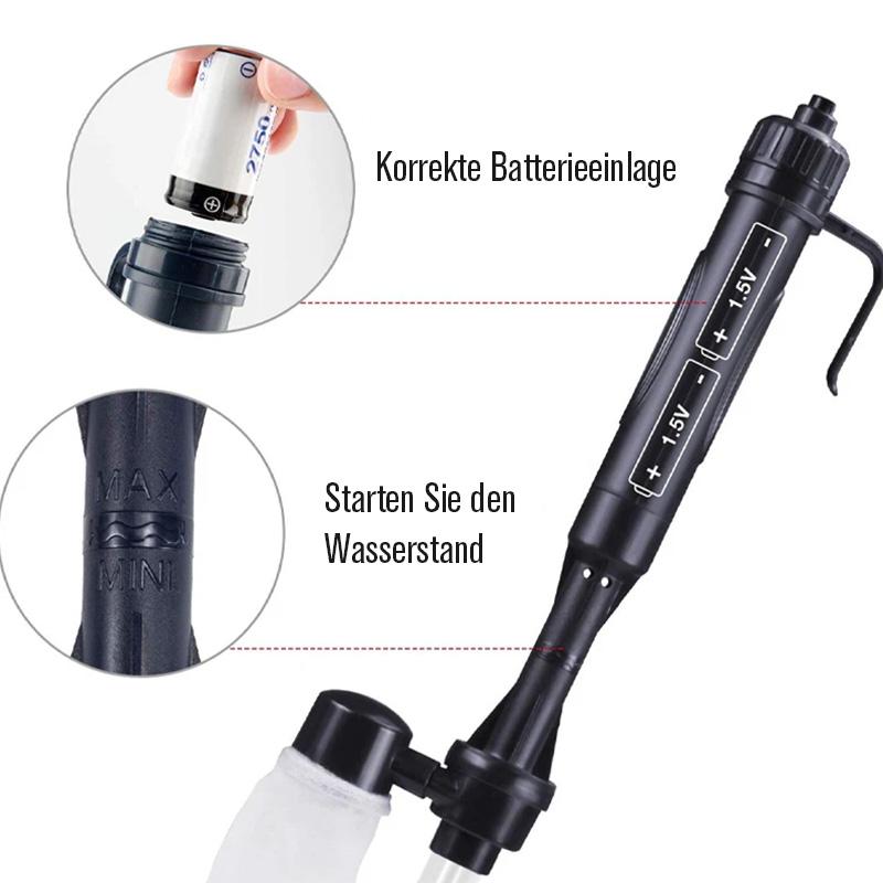 Aquarium Wasserwechsler automatisch mit Kiesreiniger -    Zorenza