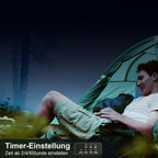Solar-Ventilator mit LED-Licht und Powerbank -    Zorenza