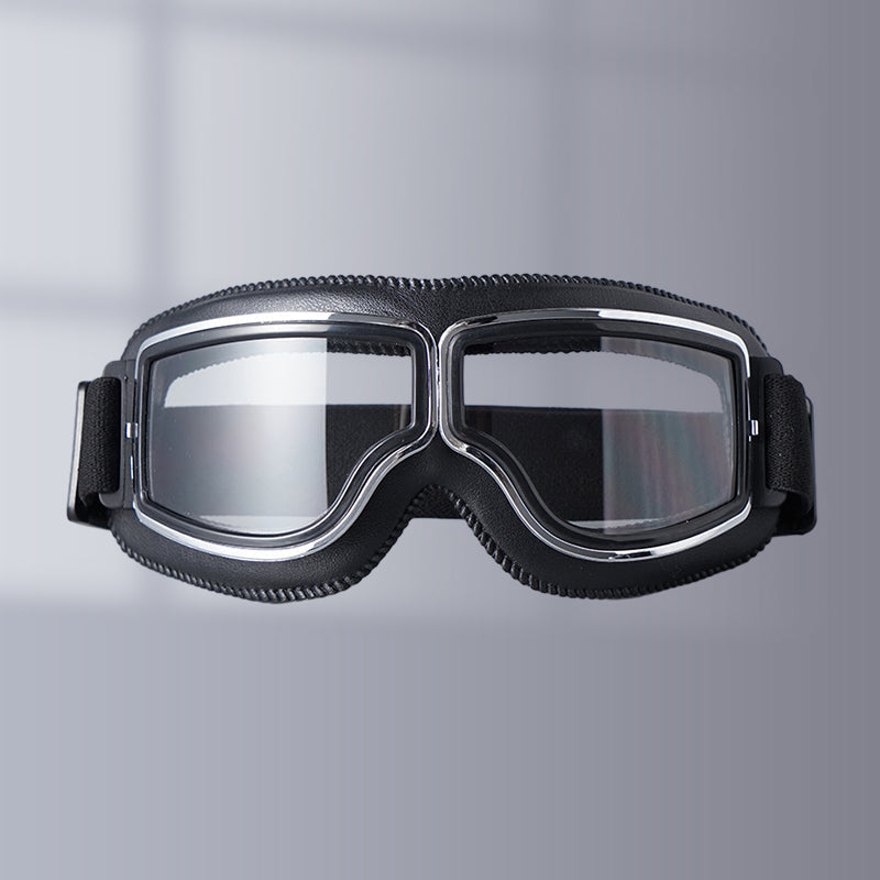 Motorradbrille Vintage mit einstellbarem Band -    Zorenza