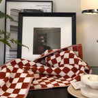 Handtuch Baumwolle mit Schachbrettmuster – Retro-Design -    Zorenza
