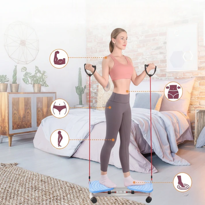 Twiststepper mit Widerstandsbändern – Ganzkörper-Training zu Hause Zorenza