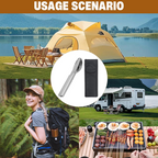 Campingbesteck 4-in-1 klappbar aus Edelstahl -    Zorenza